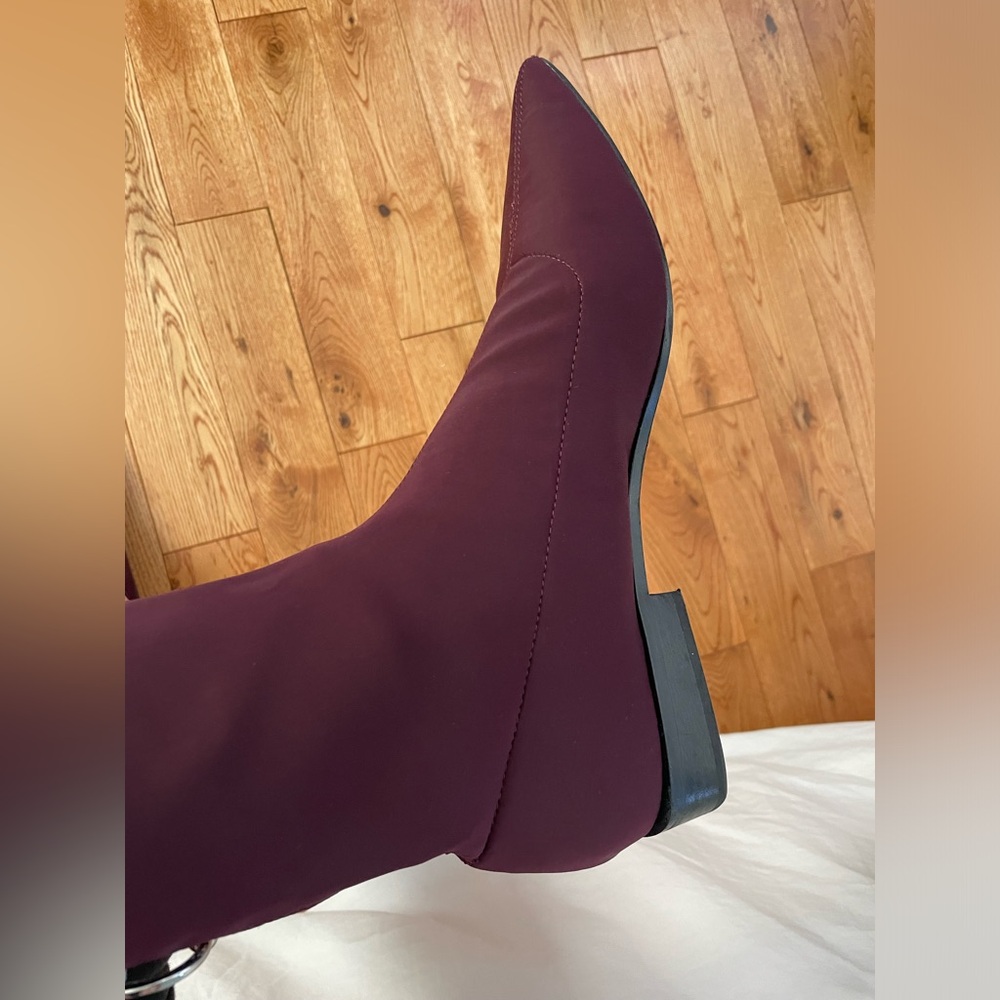 Zara Trafaluc Fabric Booties with back zip closure - Picture 7 of 9